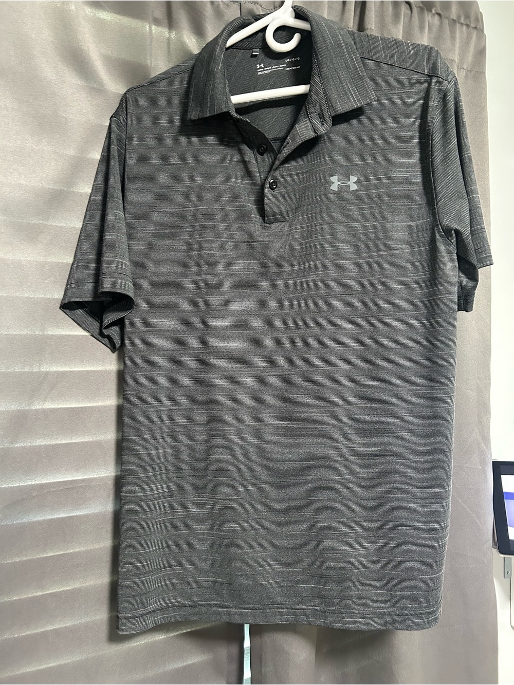 LG Men's Heathered Charcoal Polo